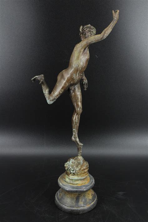 hermes athens|antique bronze Hermes statue.